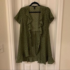 F21 Polka Dot Wrap Dress